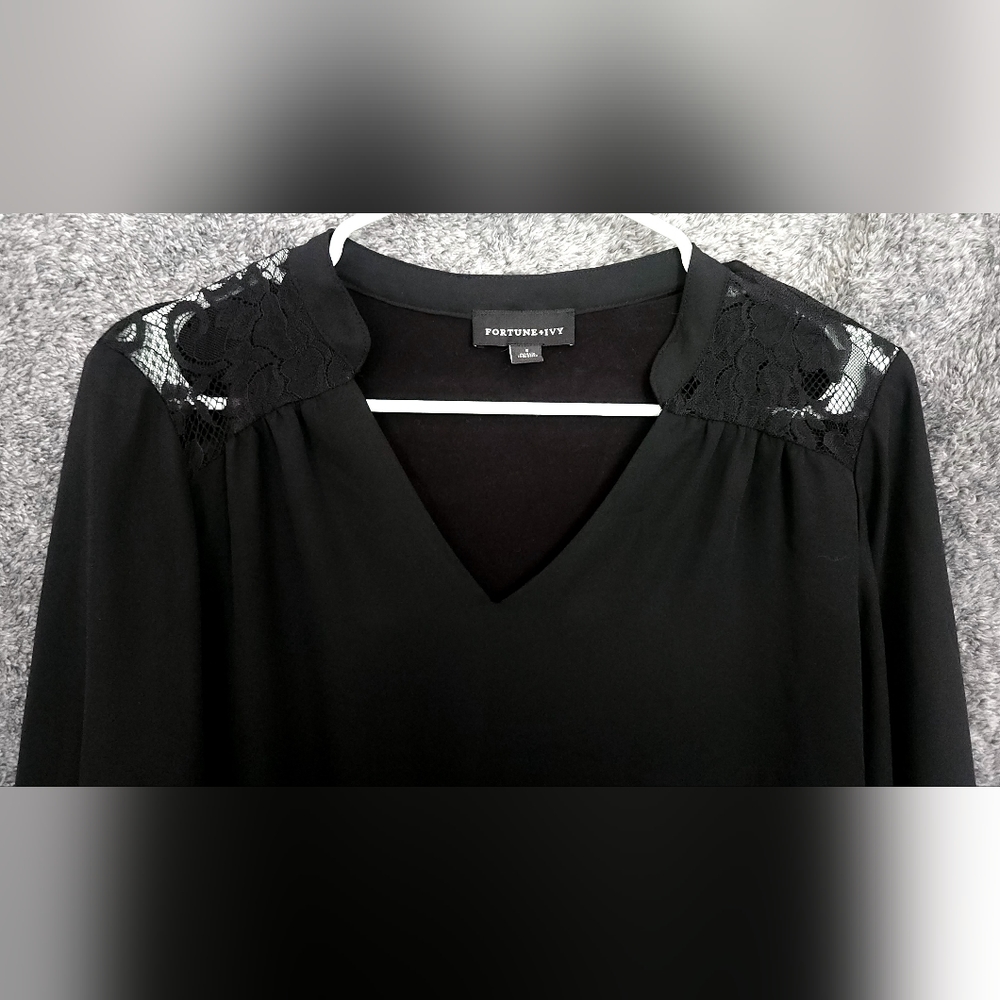 Black Lace Blouse